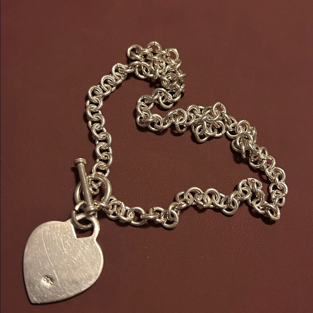Silver Heart Pendant Necklace